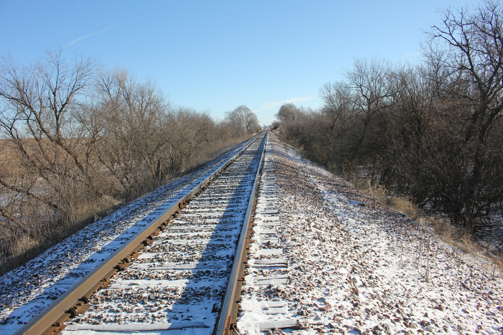 Looking east